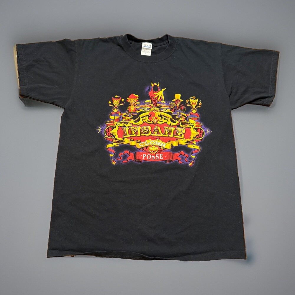 Vintage Y2K INSANE CLOWN POSSE ICP Jokers Card TWIZTID PSYCHOPATHIC SHIRT Large